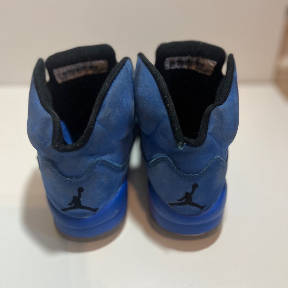 Nike Air Jordan 5 Retro Blue Suede 136027-401  Size  7 - Picture 5 of 6